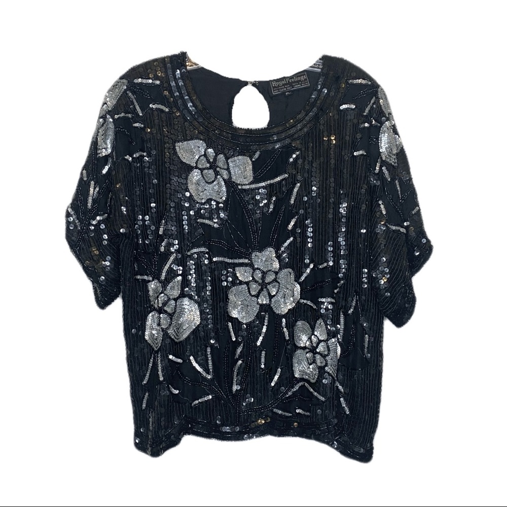 VINTAGE 90s Sequin Top